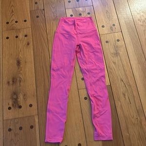 Sonic pink align leggings lululemon